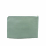 thumbnail zippy  clutch leather blue ghw - L'UXE LINK