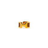 thumbnail olympe ear cuff epsom leather gold colour - L'UXE LINK