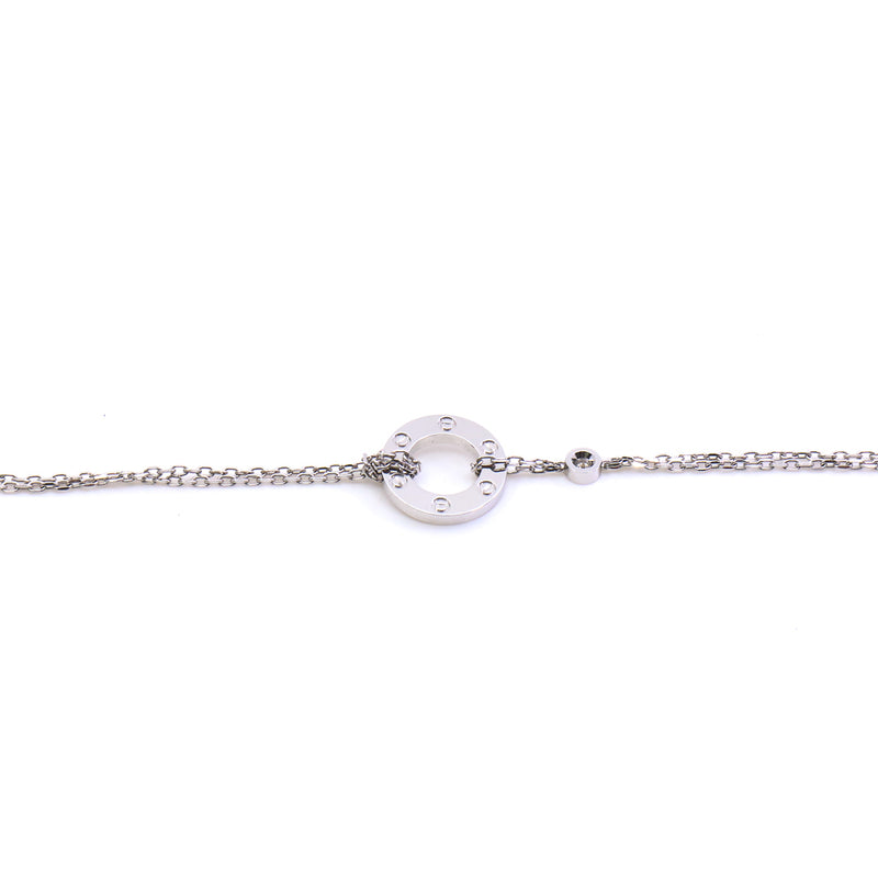 love bracelet with diamonds in 18k wg seri TX4113