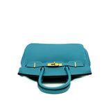 thumbnail birkin 30 in togo 7Q Mykonos ghw R stamp - L'UXE LINK