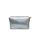 thumbnail j'a flap bag in silver gray leather frame