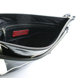 thumbnail vt clutch black patent with tn logo white - L'UXE LINK