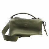 thumbnail fendi lei boston bag medium leather grey green phw - L'UXE LINK