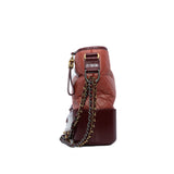 thumbnail gabrielle medium in lambskin pumkin/red seri25 - L'UXE LINK