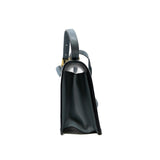 thumbnail Barcelona Calfskin Shoulder Bag Stone Blue GHW 2017 - L'UXE LINK