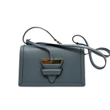 thumbnail Barcelona Calfskin Shoulder Bag Stone Blue GHW 2017 - L'UXE LINK