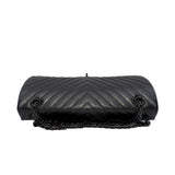 thumbnail 226 Large Reissue So Black Chevron Calfskin Bag Seri 25 - L'UXE LINK