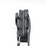 thumbnail Small Triangle Duffel In Black Calfskin Leather Handbag PHW - L'UXE LINK