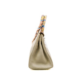 thumbnail Birkin 30 In Togo 8L Beton PHW Stamp A With Twilly - L'UXE LINK