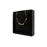 thumbnail necklace with chanel logo and diamond star ghw