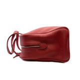 thumbnail Victoria 35 Buckle Bag Clemence Leather Red PHW Q Stamp - L'UXE LINK