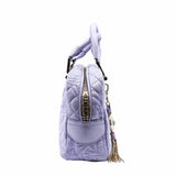 thumbnail versace tote leather purple phw - L'UXE LINK
