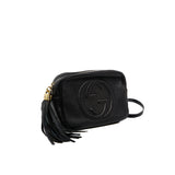 thumbnail Soho Disco Small Black Calfskin Crossbody Bag - L'UXE LINK