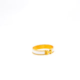 thumbnail clic h bangle in white ghw - L'UXE LINK