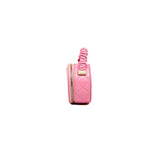 thumbnail Mini Pink Round Vanity Lambskin Top Handle LGHW Seri 32 - L'UXE LINK