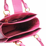 thumbnail Madras Shopping Tote Rosa Gemma Goatskin Pink GHW - L'UXE LINK