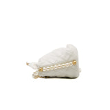 thumbnail Matelasse Pearl Chain White In Lambskin GHW Seri 31 - L'UXE LINK