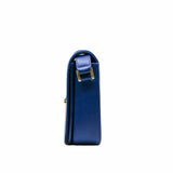 thumbnail side bag leather blue ghw - L'UXE LINK