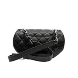 thumbnail belt bag in black lambskin phw