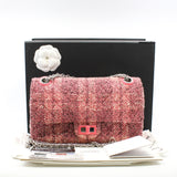 thumbnail Tweed Quilted Resin Pink 2.55 Reissue 225 Double Flap Bag PHW Seri 27 - L'UXE LINK