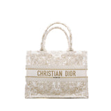 thumbnail White Butterfly Medium Dior Book Tote - L'UXE LINK