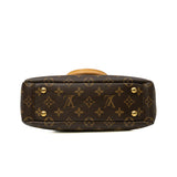 thumbnail Pallas BB In Brown Monogram Canvas Red Leather Handbag GHW With Strap - L'UXE LINK