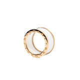 thumbnail B.Zero1 Four-Band 18K Rose Gold White Ceramic Ring Size 51 - L'UXE LINK
