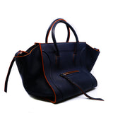 thumbnail luggage mm in navy/red - L'UXE LINK