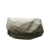 thumbnail Grey With Black Strap Canvas/Leather Tote Bag PHW - L'UXE LINK