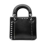thumbnail Limited Mini Lady With Crystal And Stud In Lambskin Black PHW 2016 - L'UXE LINK