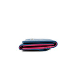 thumbnail wallet in blue mix hot pink lambskin phw seri 24