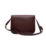 thumbnail Medium Classic Box Bag In Calfskin Burgundy GHW - L'UXE LINK