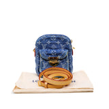 thumbnail bolsa fairfax pochette in monograma denim ghw microchip - L'UXE LINK