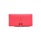 thumbnail Bearn Soufflet Mysore Leather Rose Azalee Wallet GHW X Stamp - L'UXE LINK