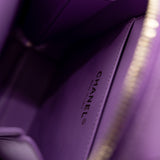 thumbnail Filigree Purple Caviar Leather Vertical Vanity Case GHW Seri 29 - L'UXE LINK