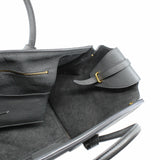 thumbnail TIE KNOT TAILLE MOYENNE CUIR TOTE BAG GREY - L'UXE LINK