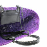 thumbnail tote woven purple - L'UXE LINK