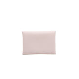 thumbnail Calvi Duo Card Wallet 09 Mauve Pale Epsom B Stamp - L'UXE LINK