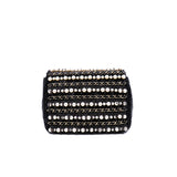 thumbnail Mini Square Black Pearl And Chains Lambskin Quilted Flap Bag GHW Seri 30 - L'UXE LINK