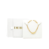 thumbnail Gold Metal Chain Logo Choker Chain Necklace - L'UXE LINK