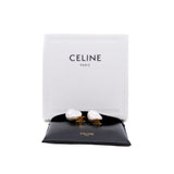 thumbnail celine triomphe pearl pandent earring with x in ghw - L'UXE LINK