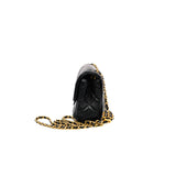 thumbnail 22s mini cf with pearl crush in lambskin black ghw #L2K0XXXX