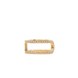 thumbnail H letter diamond ring in 18k rg #51 seri18V099xxx - L'UXE LINK