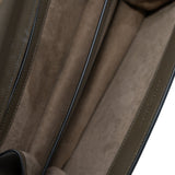 thumbnail limited flap bag with studs in leather grey ghw/phw - L'UXE LINK