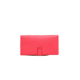 thumbnail Bearn Soufflet Mysore Leather Rose Azalee Wallet GHW X Stamp - L'UXE LINK