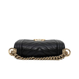 thumbnail mini leboy in chavron caviar black ghw #HXK - L'UXE LINK