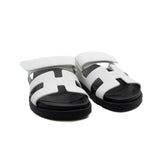 thumbnail chypre sandal white in leather #34 - L'UXE LINK