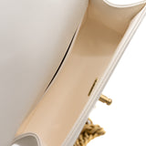 thumbnail Small Leboy with Chain in Caviar White Ghw Seri #UJCP - L'UXE LINK