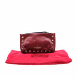 thumbnail valentino card holder leather red ghw - L'UXE LINK