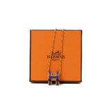 thumbnail Mini Pop H Purple Pendant Necklace GHW - L'UXE LINK